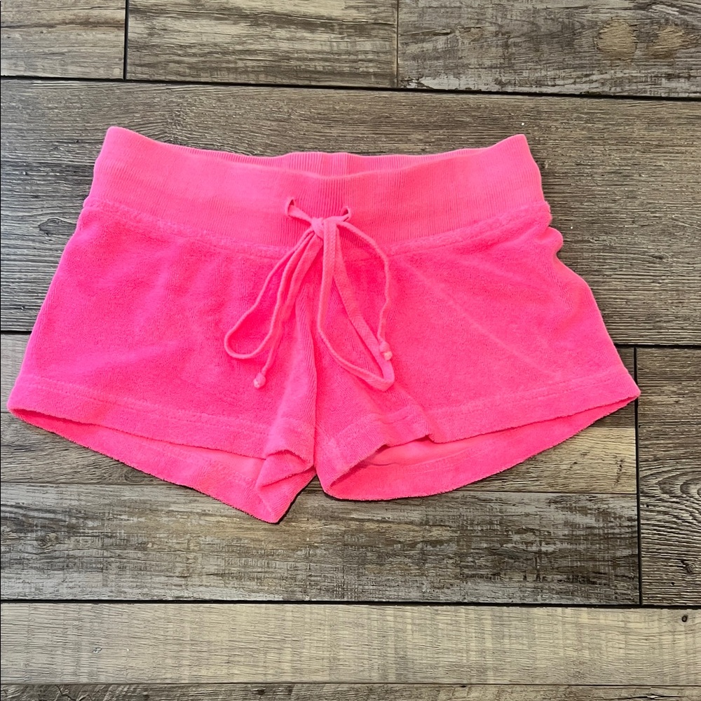 Hardtail Youth Hot Pink Terry Cloth Shorts